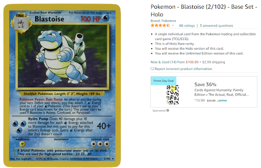 investir dans les cartes pokémon